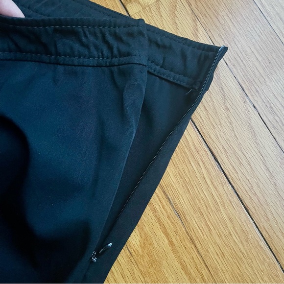 DRIES VAN NOTEN Black Wide Leg Pants with Side Zip Size 40 / fits like a 10 - Picture 3 of 5